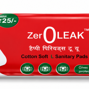 Zero Leak L sanitary pads 240mm pack of 6, MRP Rs 25