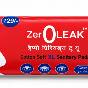 Zero Leak XL sanitary pads 280mm pack of 6, MRP Rs 29